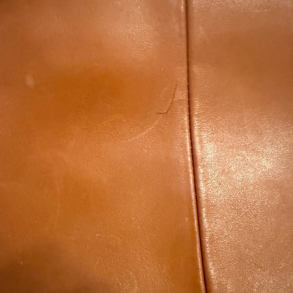 Vintage Brown soft Leather purse made in Hong Kong 3 compartments 11”X8”X3” - Picture 13 of 16